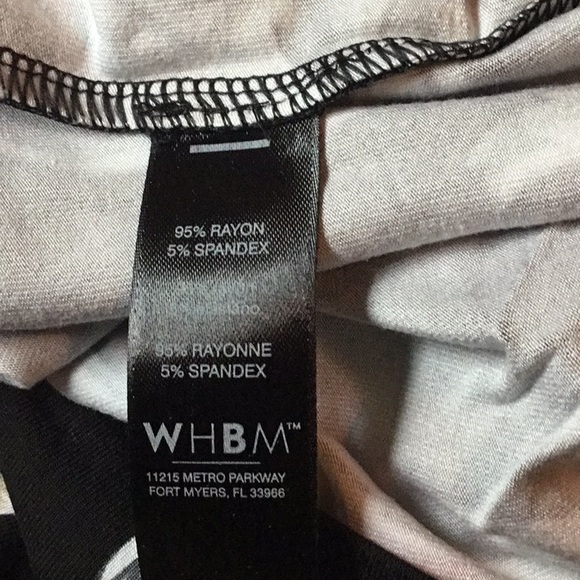 WHBM FLORAL T-SHIRT DRESS WITH TIE SLEEVES - Picture 4 of 4